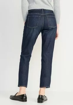 Old Navy Dark Clean Cropped Slouchy Jean -Cykler Salgsbutik old navy 8277 5237995 3