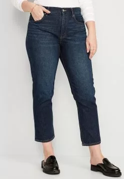 Old Navy Dark Clean Cropped Slouchy Jean -Cykler Salgsbutik old navy 8279 5237995 5