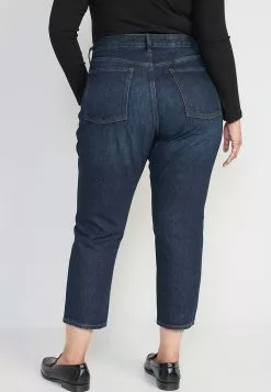 Old Navy Dark Clean Cropped Slouchy Jean -Cykler Salgsbutik old navy 8280 5237995 7