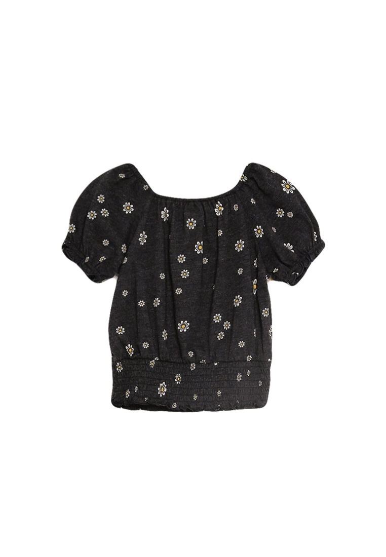 Old Navy Short Puff-Sleeves Smocked Top 4 Old Navy Short Puff-Sleeves Smocked Top - Billede 2