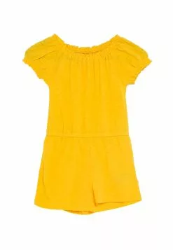 Old Navy Puff Sleeves Slub-Knit Romper
