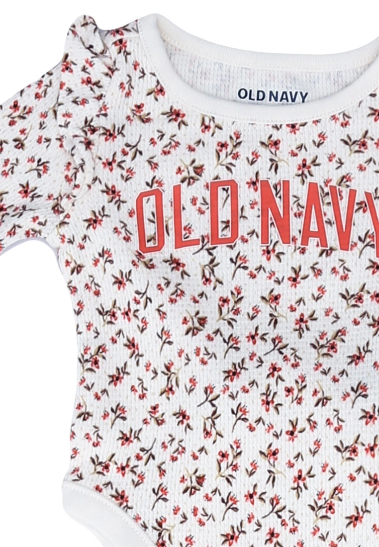 Old Navy Waffle Texture Bodysuit & Pants Set 5 Old Navy Waffle Texture Bodysuit & Pants Set - Billede 3