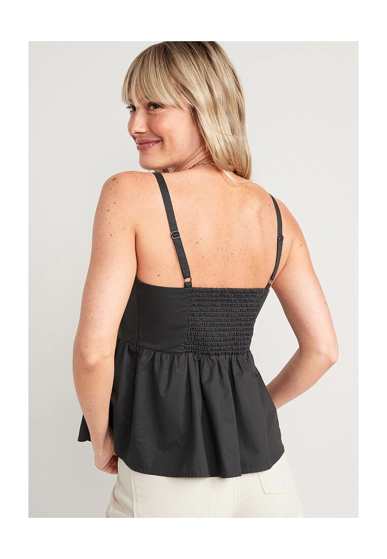 Old Navy Smocked Babydoll Cami Swing Top 4 Old Navy Smocked Babydoll Cami Swing Top - Billede 2