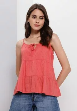 Old Navy Tie Neck Tiered Cami Top -Cykler Salgsbutik old navy 8733 4938116 5