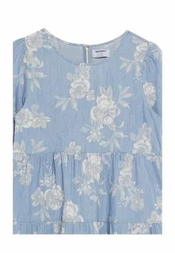 Old Navy Short-Sleeves Tiered Floral Chambray All-Day Dress -Cykler Salgsbutik old navy 8835 8317906 3