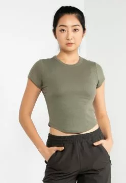 Old Navy UltraLite Cropped Rib-Knit T-Shirt