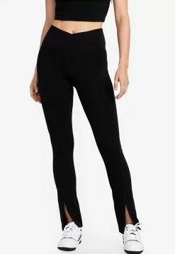 Old Navy Extra High-Waisted PowerChill Cross-Front Split-Hem Leggings