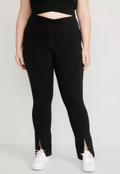 Old Navy Extra High-Waisted PowerChill Cross-Front Split-Hem Leggings -Cykler Salgsbutik old navy 9050 6829736 6
