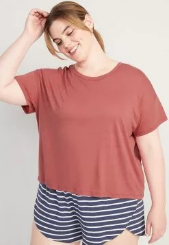 Old Navy Sunday Sleep Cropped Lounge T-Shirt -Cykler Salgsbutik old navy 9100 8402936 6