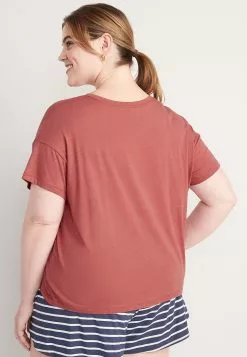 Old Navy Sunday Sleep Cropped Lounge T-Shirt -Cykler Salgsbutik old navy 9102 8402936 7