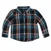 Old Navy Long-Sleeve Plaid Pocket Shirt