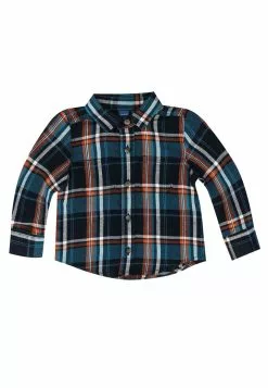 Old Navy Long-Sleeve Plaid Pocket Shirt