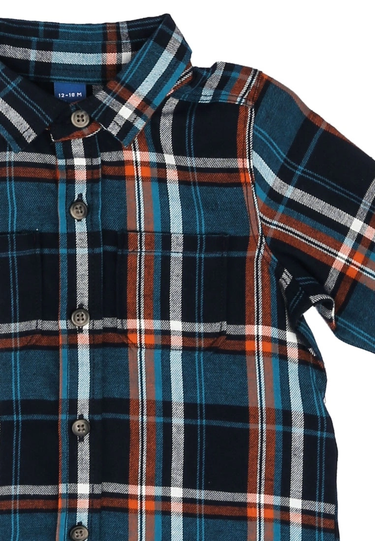 Old Navy Long-Sleeve Plaid Pocket Shirt 5 Old Navy Long-Sleeve Plaid Pocket Shirt - Billede 3