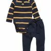Old Navy Baby Thermal-Knit Henley Bodysuit & Pants Set -Cykler Salgsbutik old navy 9374 8759326 1
