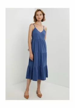 Old Navy Tiered Slub-Knit Midi Cami Swing Dress