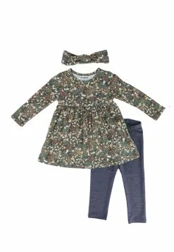 Old Navy Jersey Dress, French Terry Leggings & Jersey Headband Set