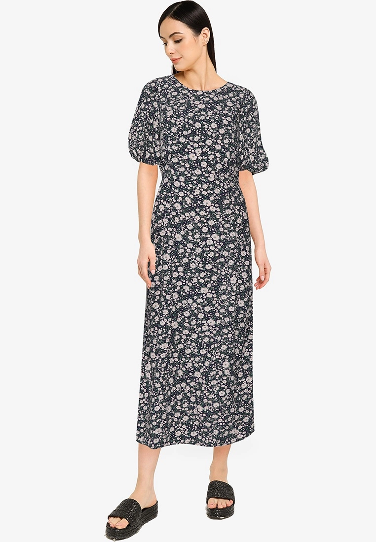 Old Navy Ss Puff Slv Woven Column Maxi 3 Old Navy Ss Puff Slv Woven Column Maxi