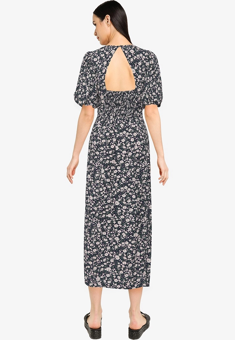 Old Navy Ss Puff Slv Woven Column Maxi 4 Old Navy Ss Puff Slv Woven Column Maxi - Billede 2