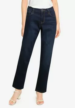 Old Navy Mid-Rise Dark-Wash Power Slim Straight Jeans