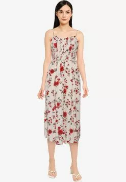 Old Navy Hot Sl Smocked Waist Cami Midi - Print -Cykler Salgsbutik old navy 9797 0426895 4