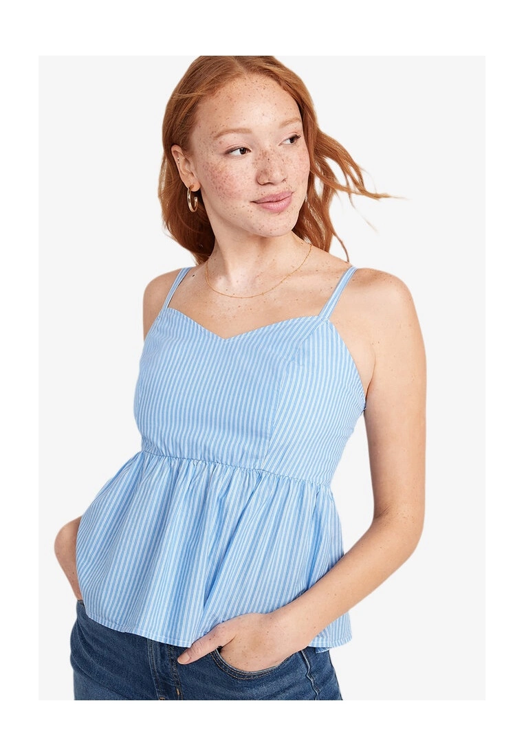 Old Navy Striped Smocked Babydoll Cami Swing Top 3 Old Navy Striped Smocked Babydoll Cami Swing Top