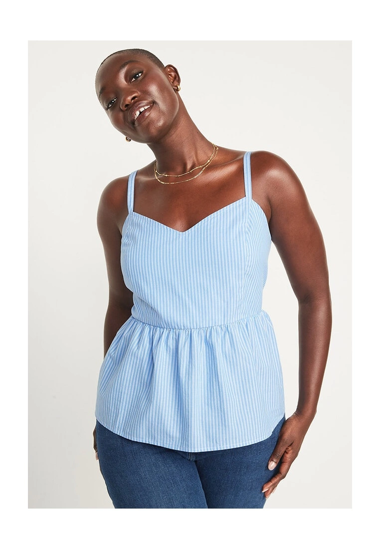 Old Navy Striped Smocked Babydoll Cami Swing Top 5 Old Navy Striped Smocked Babydoll Cami Swing Top - Billede 3