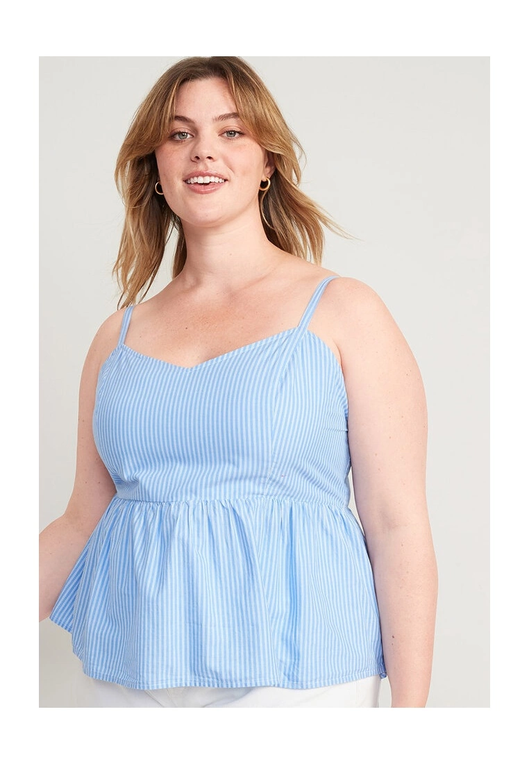 Old Navy Striped Smocked Babydoll Cami Swing Top 7 Old Navy Striped Smocked Babydoll Cami Swing Top - Billede 5