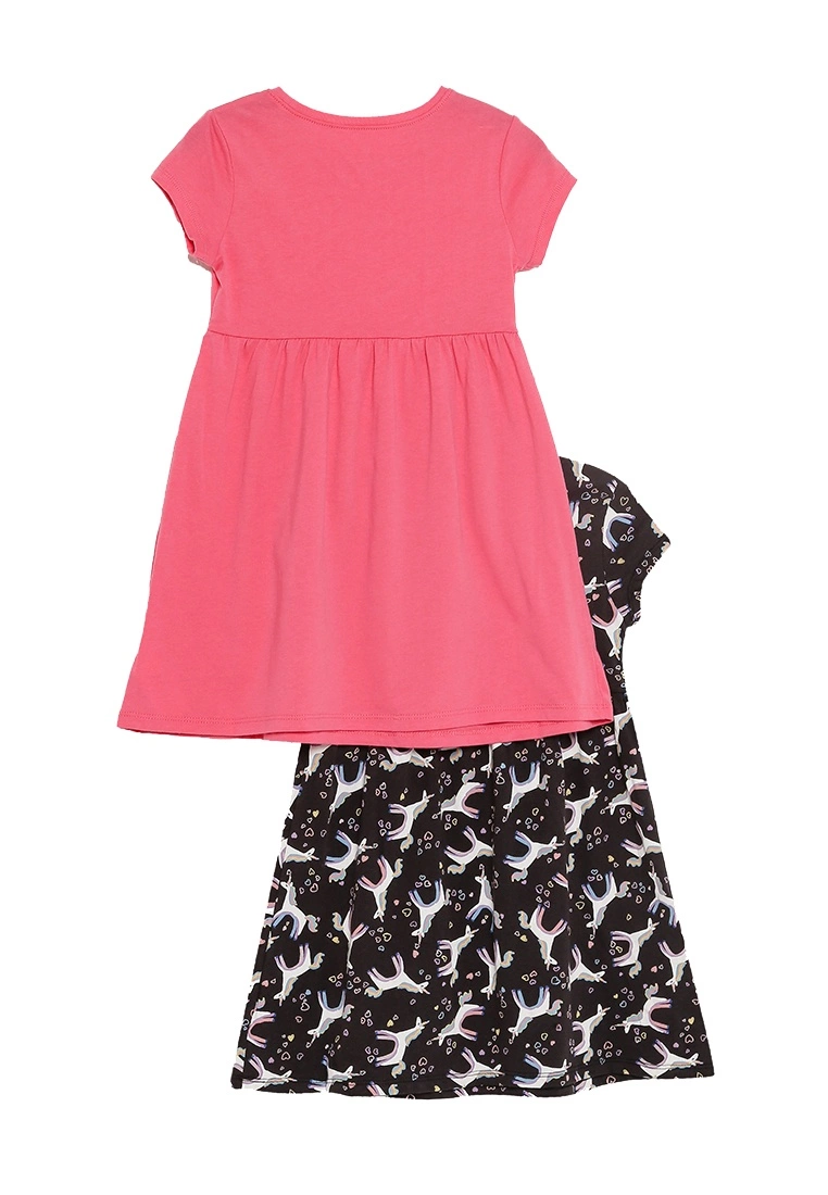 Old Navy 2 Packs Printed Short Sleeves Dress 4 Old Navy 2 Packs Printed Short Sleeves Dress - Billede 2