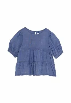 Old Navy Puff Sleeves Tiered Babydoll Swing Blouse