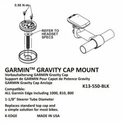K-Edge Gravity Top Cap Garmin Mount 7 K-Edge Gravity Top Cap Garmin Mount -Cykler Salgsbutik k edge gravity top cap garmin mount k13 550 blk 2 500x500 1