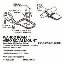 Produktkode: K13-1605A K-Edge Wahoo Roam Aero Mount -Cykler Salgsbutik k edge wahoo roam aero mount k13 1605a 3 500x500 1