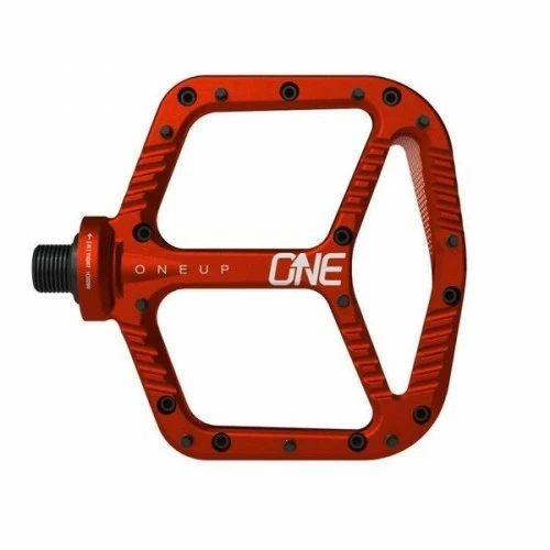 One-Up One Up Components Alu Pedal - Rød 3 One-Up One Up Components Alu Pedal - Rød