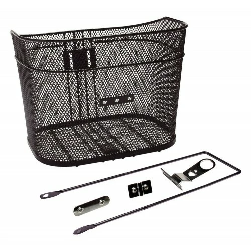 Spectra Ståltråd Kurv T/Fastmontering Foran Incl Beslag - Sort 3 Spectra Ståltråd Kurv T/Fastmontering Foran Incl Beslag - Sort